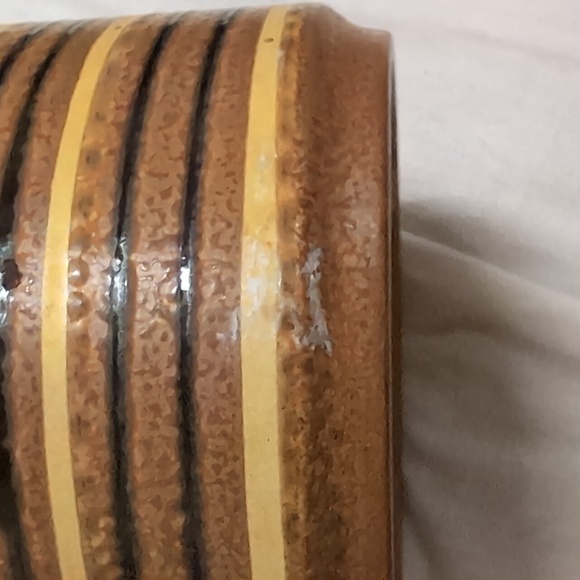 MCM stoneware cannister, with wood lid - Picture 5 of 5